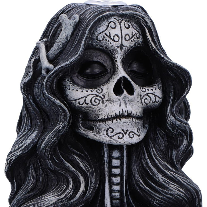 Calaveras Offering Gothic Day of the Dead Inspired Backflow Incense Burner Calaveras 16cm