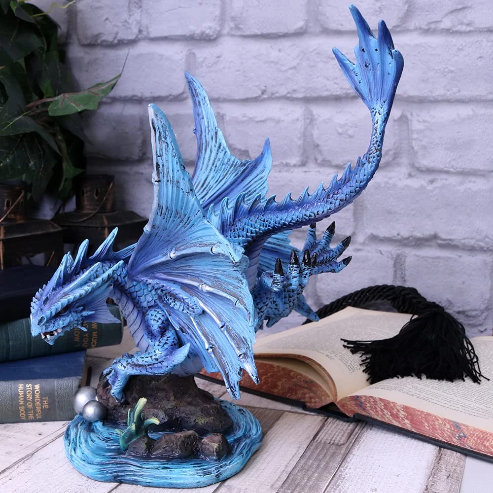 Adult Water Dragon Figurine By Anne Stokes 31cm