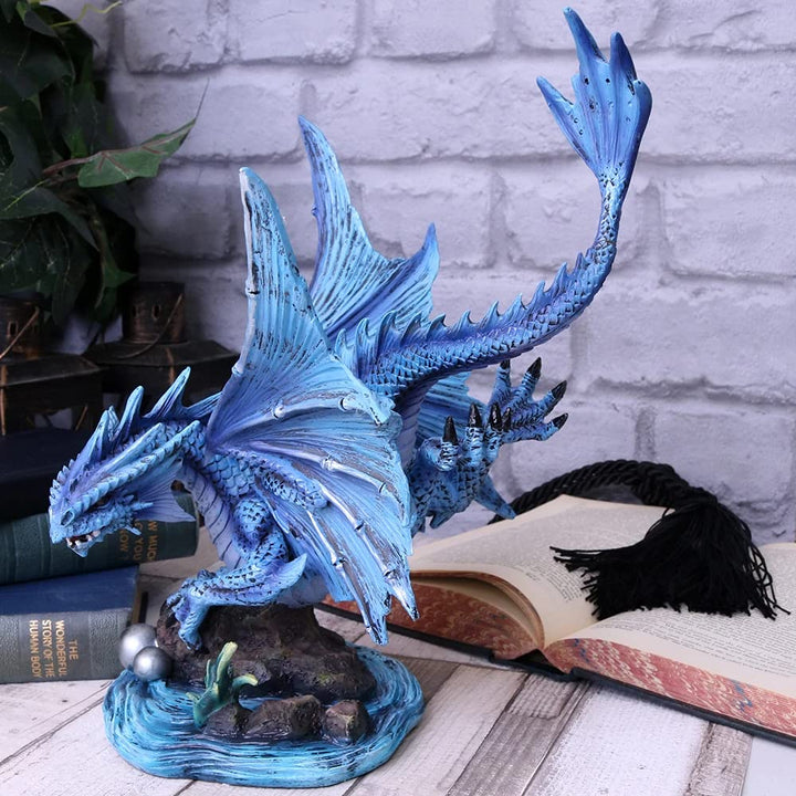 Adult Water Dragon Figurine By Anne Stokes 31cm
