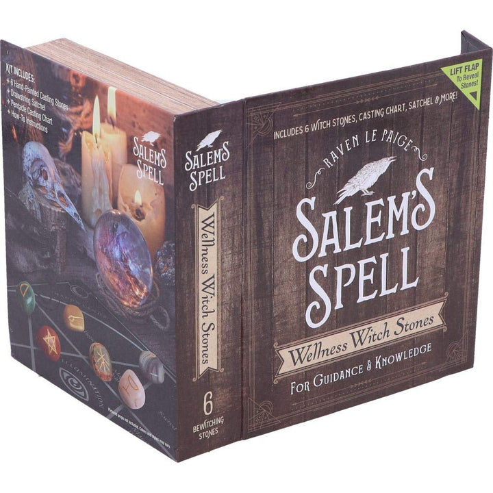Salems Spell Kit Set of Six Witches Wellness Stones in Decorated Box Salems