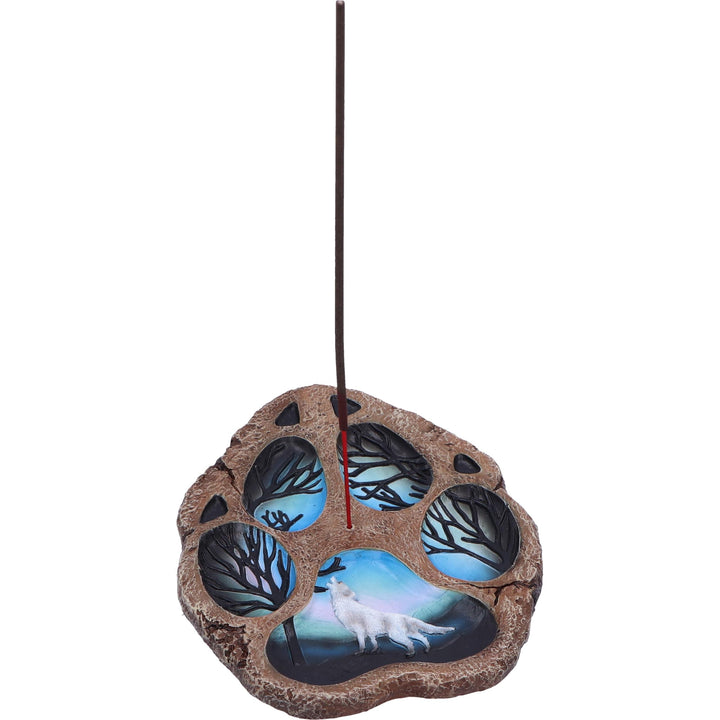 Tracks of the Wild Paw Print Incense Burner 15.5cm