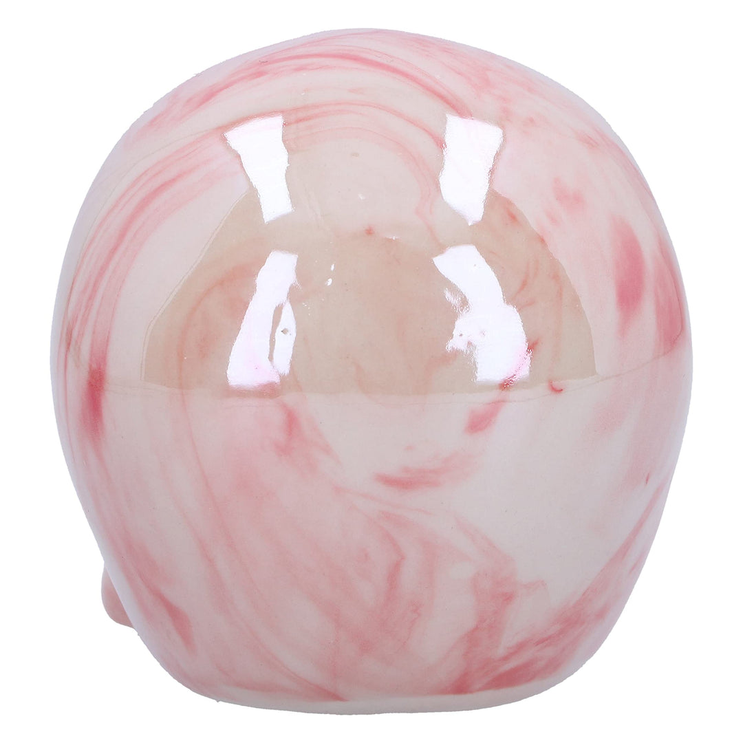 Marbellum Pink Marble Skull Small 7cm