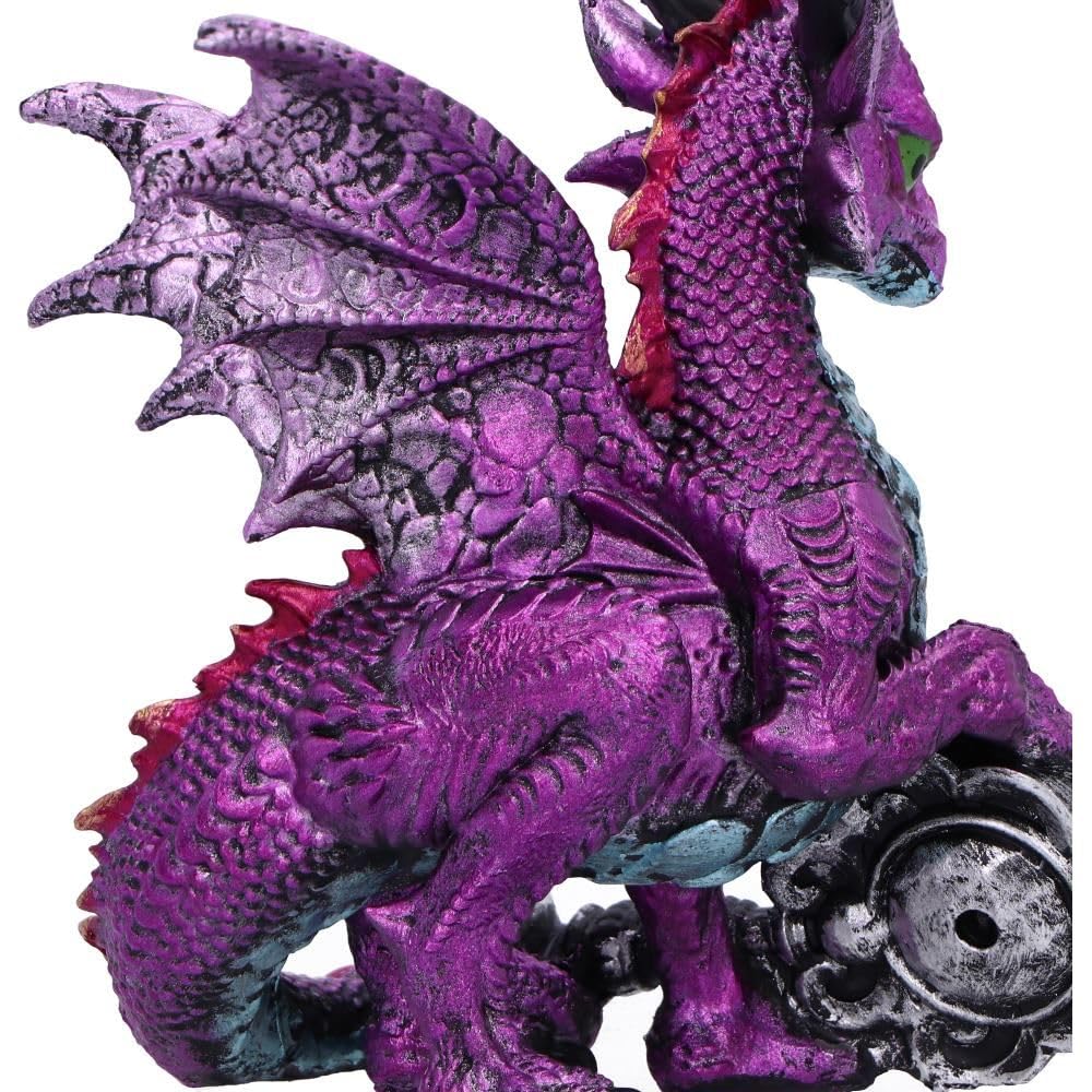 Keeper of the Key Purple a Mystical Dragon Guardian Figurine 9.5cm