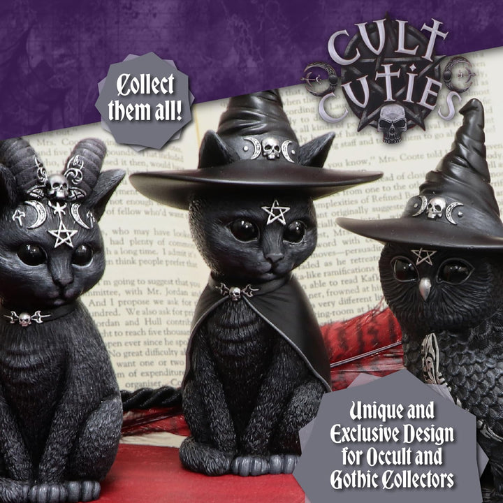 Purrah Witches Hat Occult Cat Figurine 13.5cm