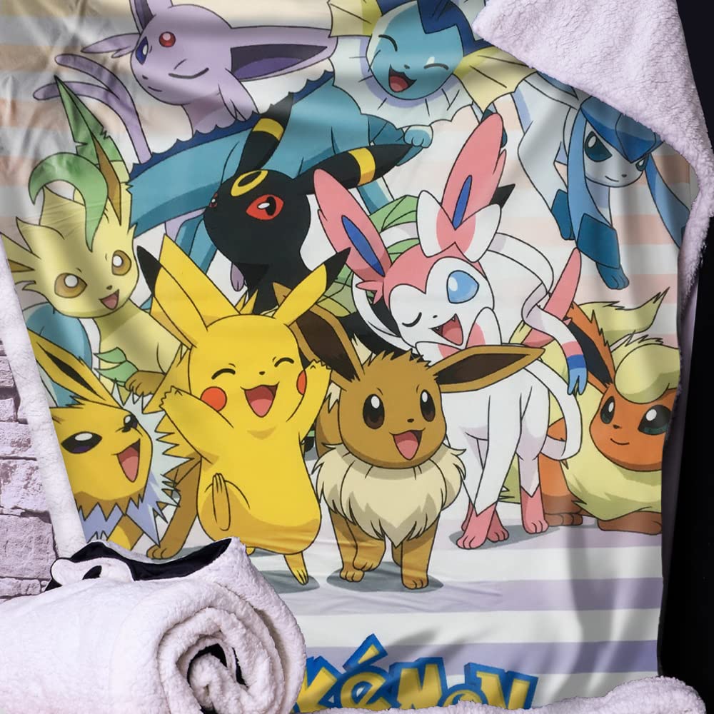Pokemon Eevee Evolutions Throw Blanket 100 x 150cm