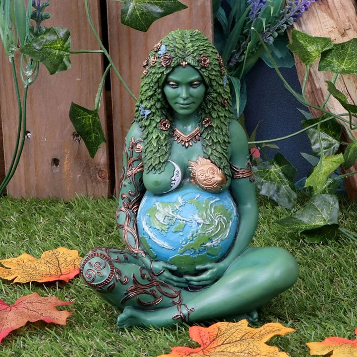 Small Ethereal Mother Earth Gaia Art Statue Painted Figurine 17.5cm