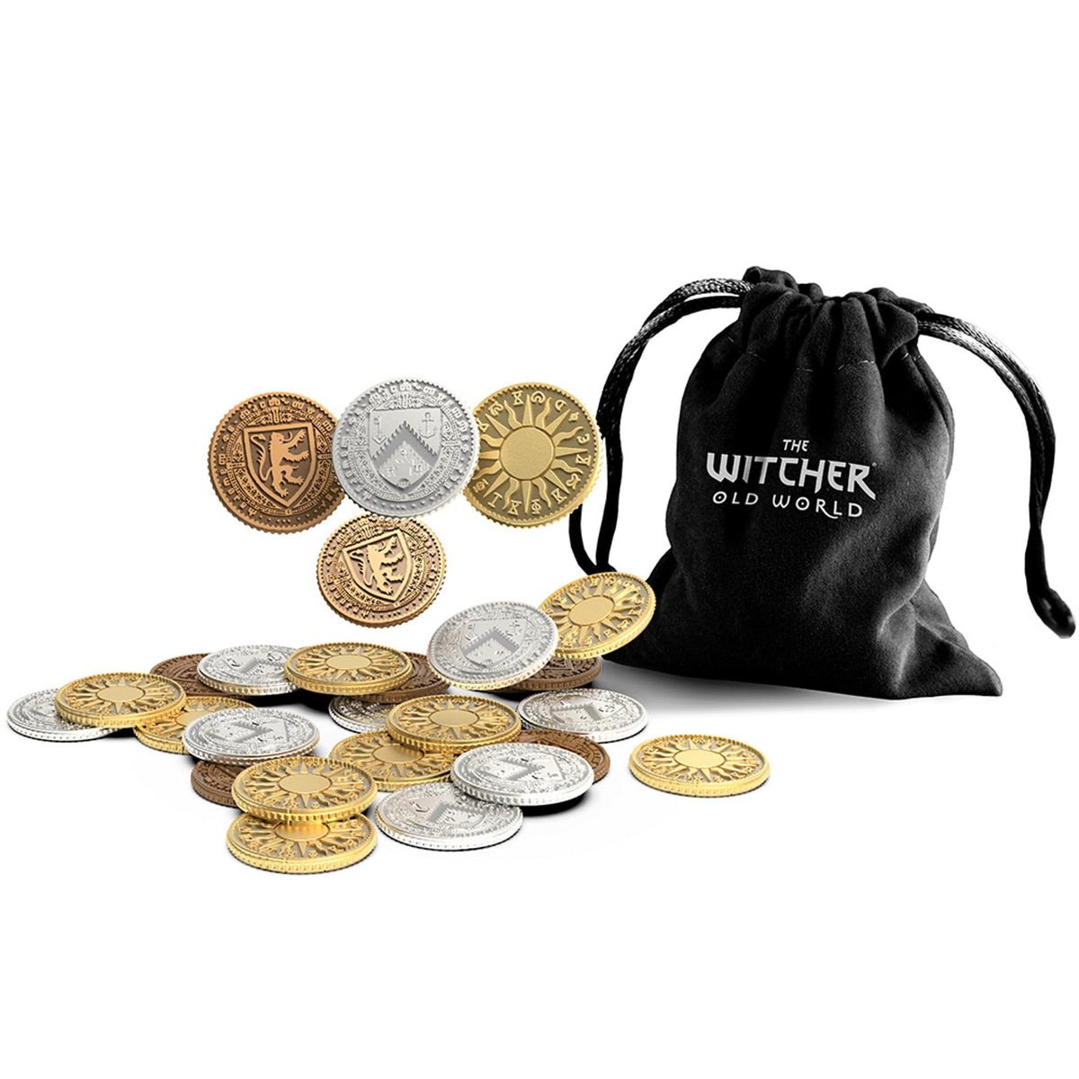 The Witcher Old World Board Game Metal Coins 30 Immersive Collectibles 1