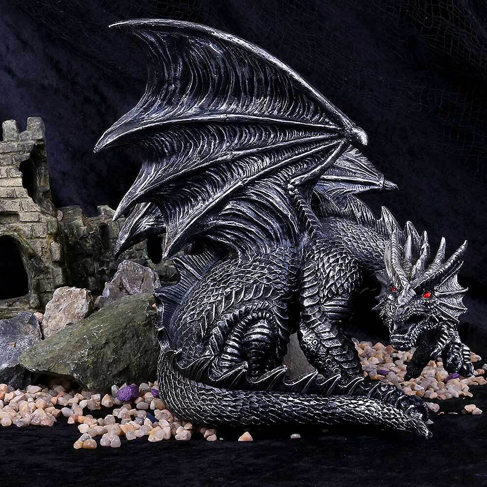 Nemesis Now Obsidian Dragon Figurine 25cm