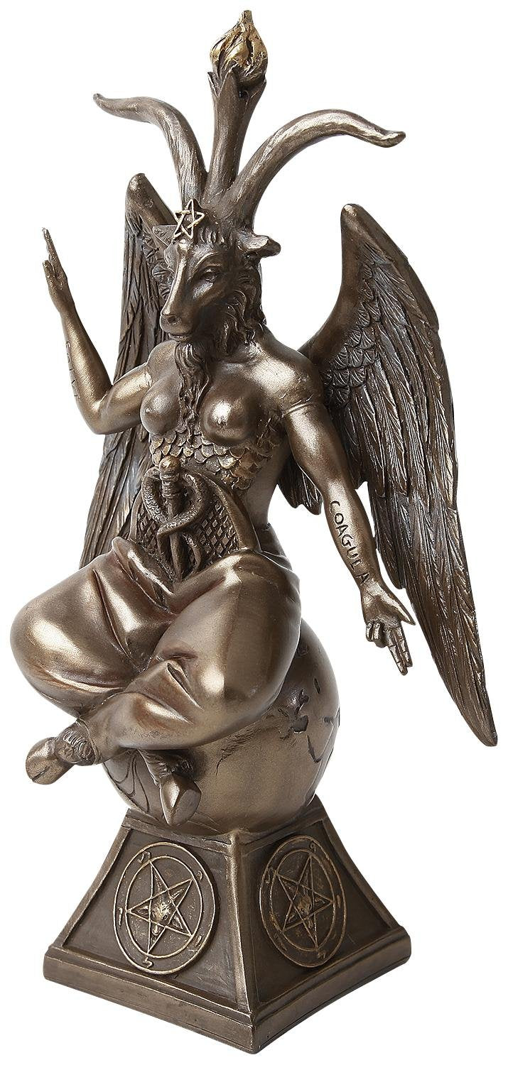 Baphomet Occult Mystical Figurine Bronze Gothic Ornament 24cm