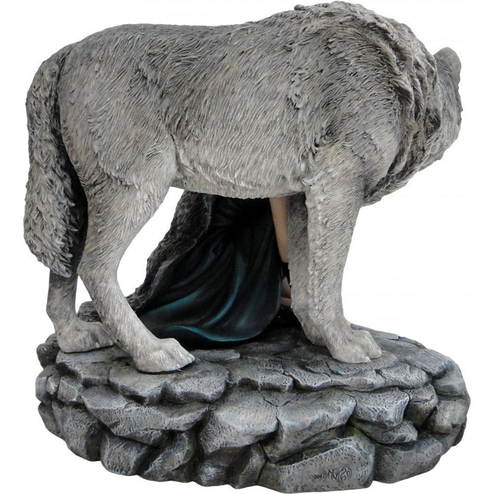 Protector Wolf Figurine by Anne Stokes Limited Edition Fantasy Ornament 25cm