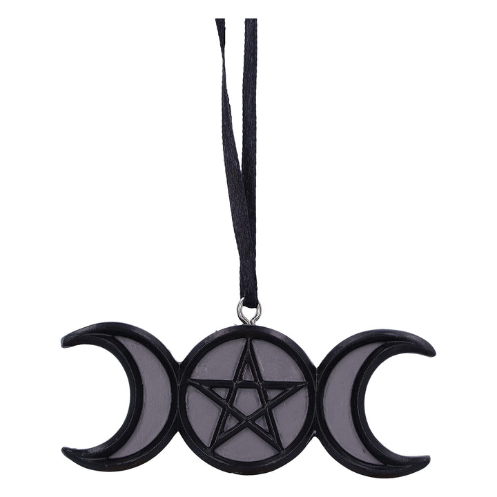 Witching Wares Triple Moon Magic Hanging Ornament 7.5cm