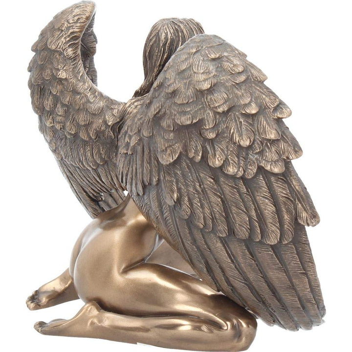 Angels Passion Figurine Bronze Naked Angel Ornament 17.5cm