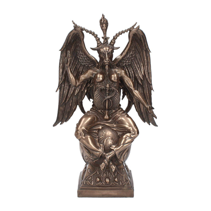 Bronzed Baphomet Occult Sabatic Goat Large Figurine 38cm Bronze