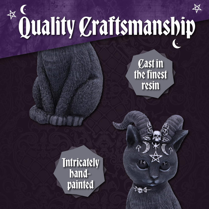 Pawzuph Horned Occult Cat Figurine 11cm