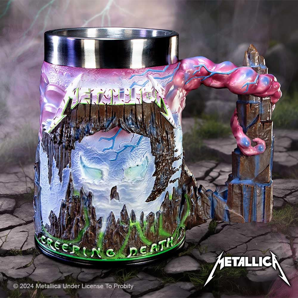 Metallica Creeping Death Artwork Inspired Tankard 18cm Officially Licensed