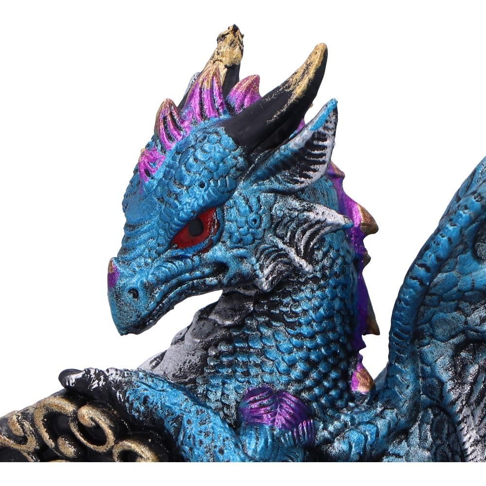 Keeper of the Key Blue a Majestic Dragon Figurine 9.5cm
