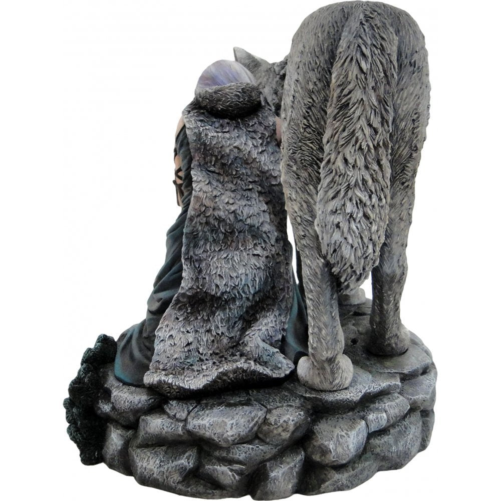 Protector Wolf Figurine by Anne Stokes Limited Edition Fantasy Ornament 25cm