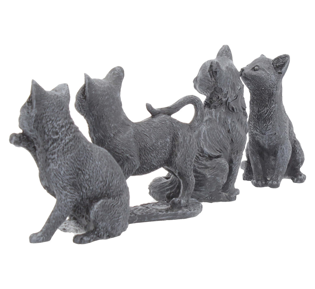 Adorable Lucky Black Cats 9cm Figures Display of 24