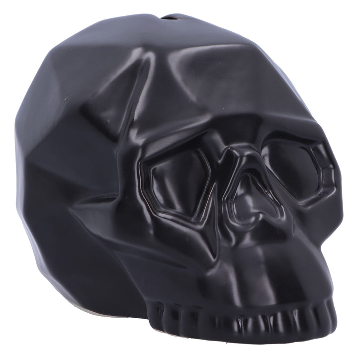 Geometric Black Skull Money Box 11.6cm