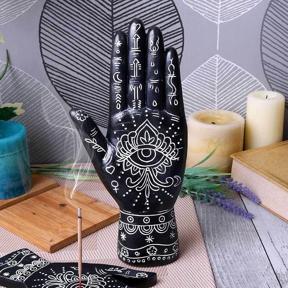 Hamsa Hand of God Palmistry Style Ornament 22.5cm 5