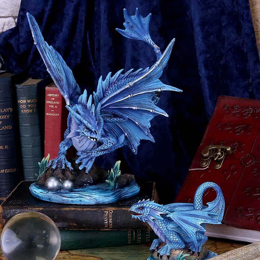 Adult Water Dragon Figurine By Anne Stokes 31cm