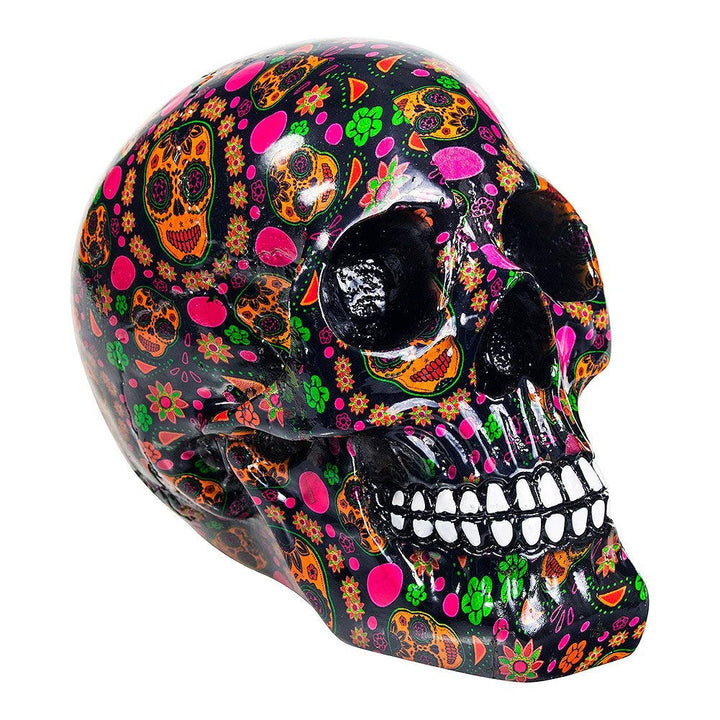 Viva Day of the Dead Print Skull 19cm