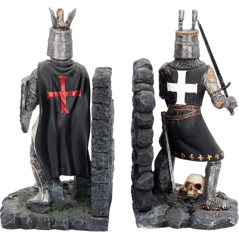 The Duel Bookends Historical Crusader Ornament Figurines 19cm