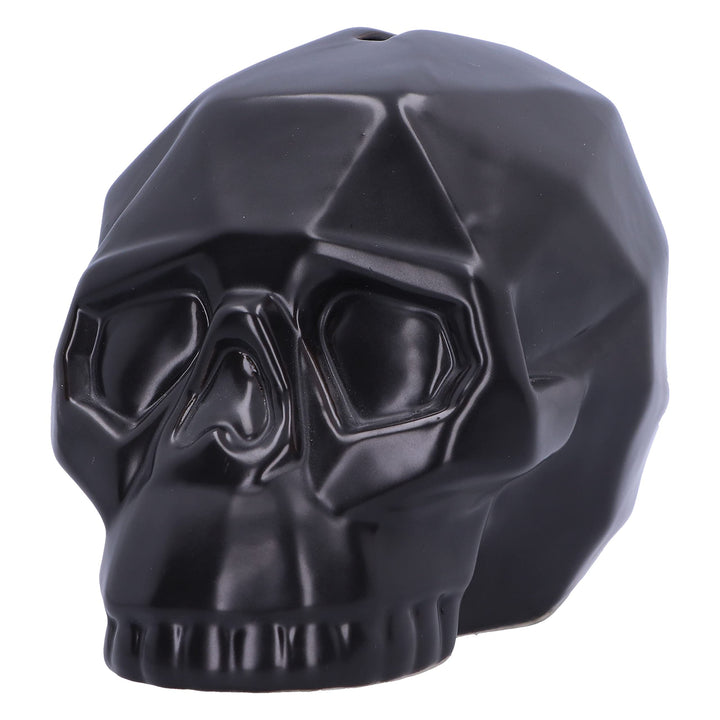 Geometric Black Skull Money Box 11.6cm