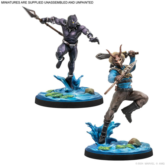 Atomic Mass Games Marvel: Crisis Protocol Battle for The Throne Rival Panels - Wakanda Showdown! Tabletop Superhero Game, Ages 14+, 2 Players, 90 Minute Playtime, Made 2