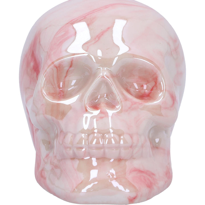 Marbellum Pink Marble Skull Small 7cm