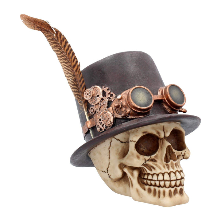 The Aristocrat Steampunk Alternative Skull Figurine 18.5cm