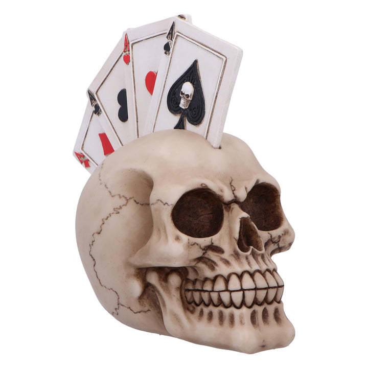 Four of a Kind Playing Cards Skull Head 19cm
