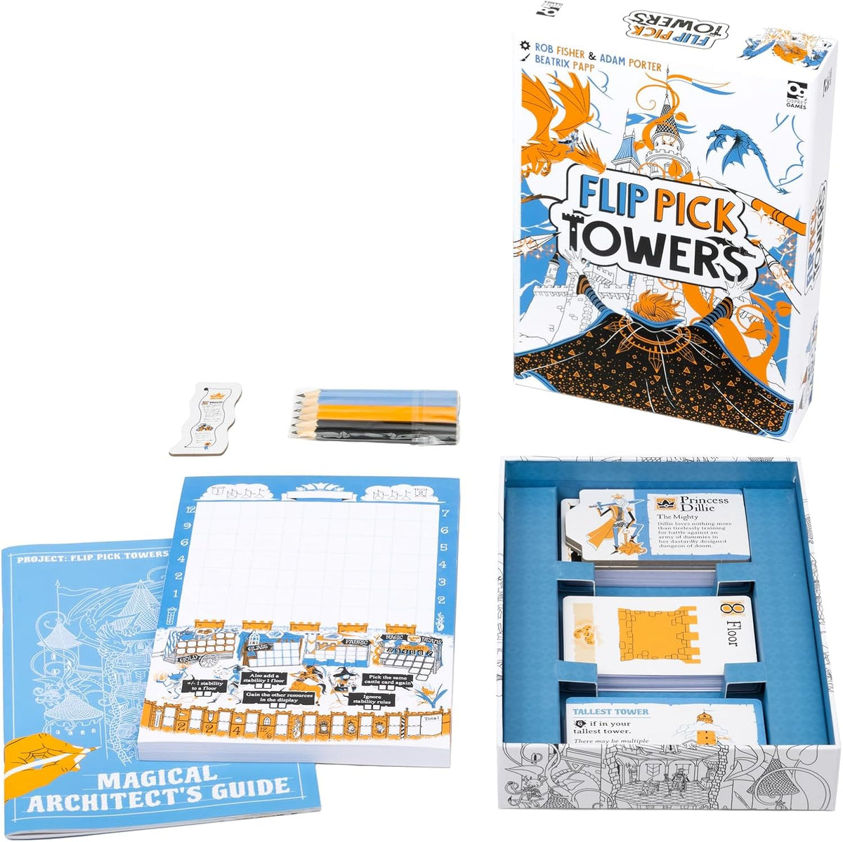 Flip Pick Towers Board Game