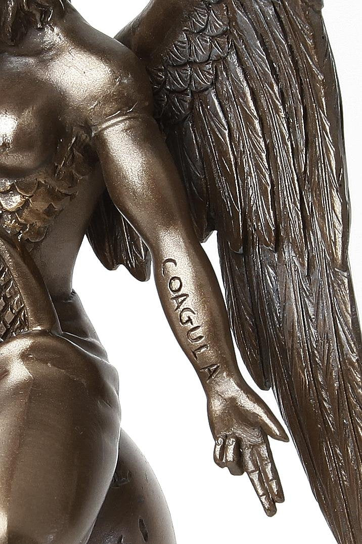 Baphomet Occult Mystical Figurine Bronze Gothic Ornament 24cm