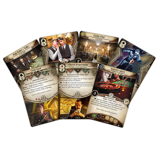 Fantasy Flight Games Arkham Horror The Card Game Fortune and Folly Scenario Pack - Risk It All in a Daring Casino Hesit! Lovecraftian Cooperative LCG, Ages 14+, 1-4 Players, 1-2 Hour Playtime, Made 2