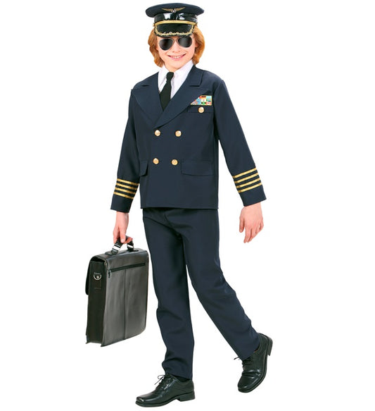 Pilot Jacket, Mock Shirt With Tie, Pants, Hat