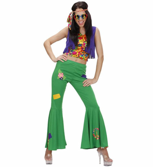 Woodstock Hippie Girl Top, Vest, Pants, Headband