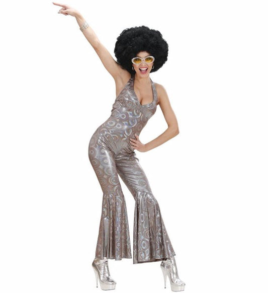 The 70S Disco Style Holographic Jumpsuit