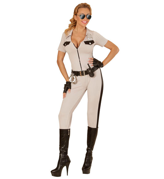 California Highway Patrol Officer Overalls, Belt, Fingerless Gloves
