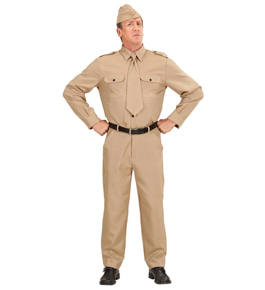 Ww2 Soldier Shirt, Pants, Tie, Hat