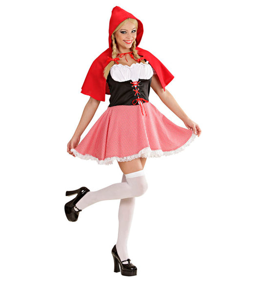 Red Capelet Dress, Hooded Capelet