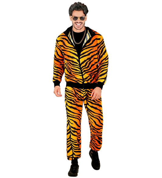 Tiger Animalier Party Fashion Tracksuit Jacket, Pants