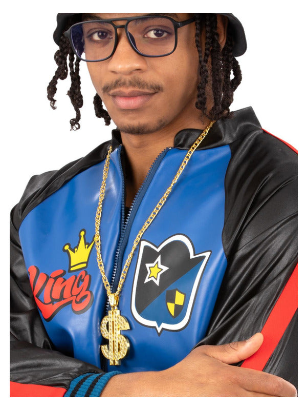 90s Rapper Kit Black Bucket Hat Specs Dollar Medallion