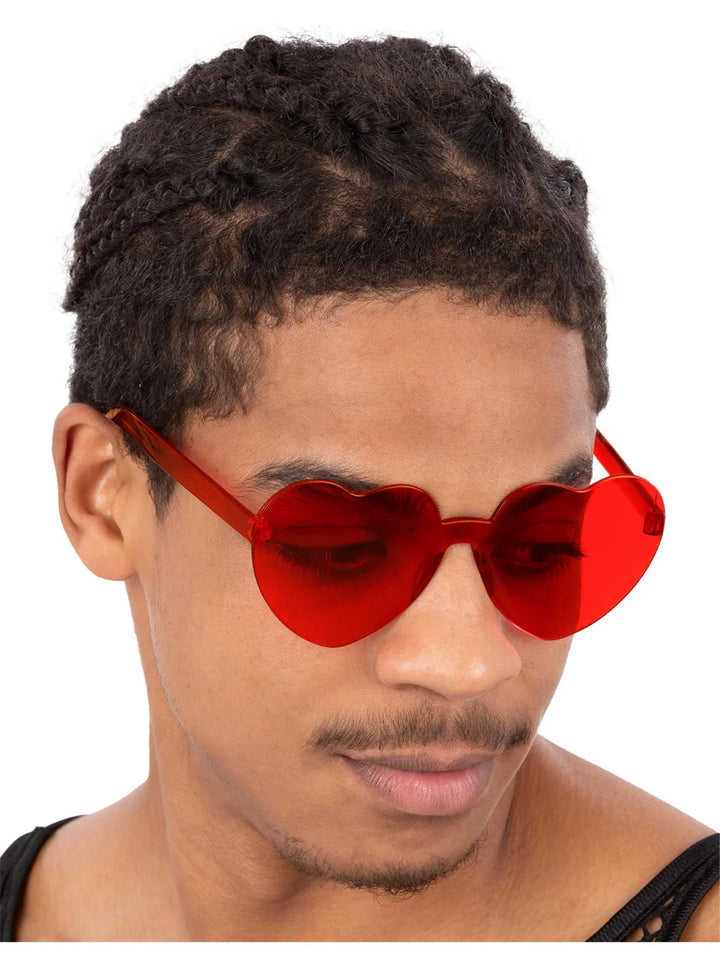 Red Heart Specs Joke Glasses Costume Accessory