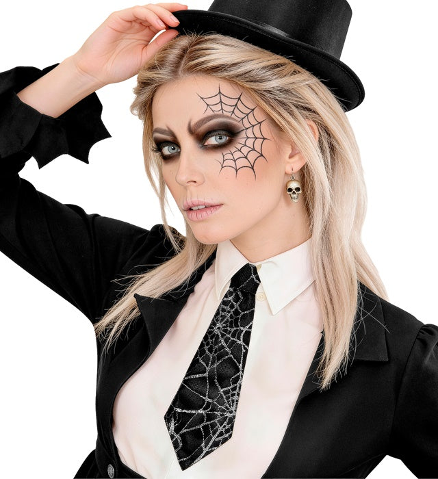 Spiderweb Necktie 27 Cm