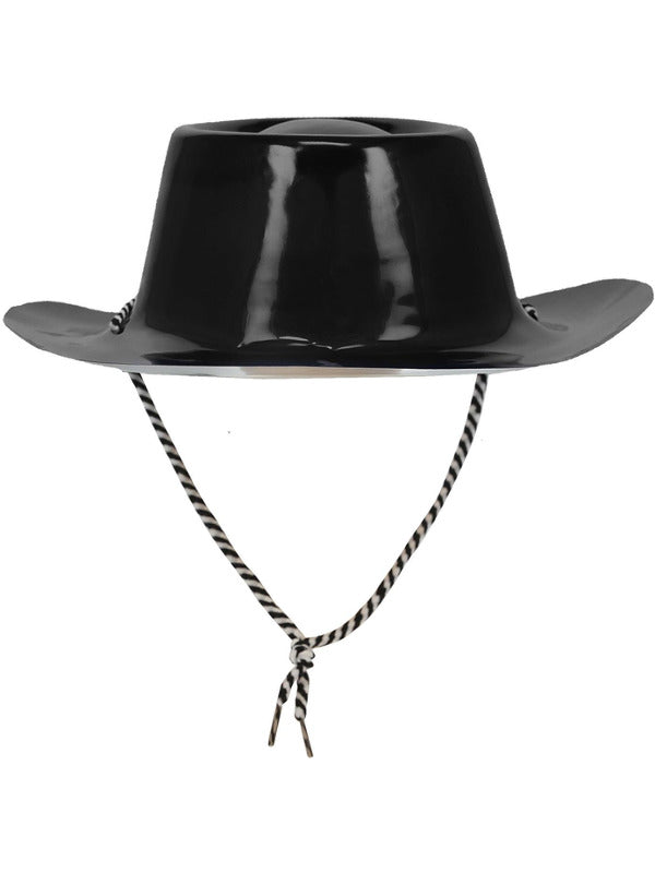 Black Cowboy Hat Adult Cowgirl Costume Accessory