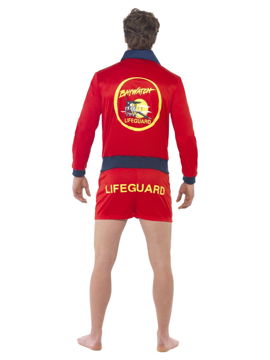 80's Baywatch Lifeguard Costume Adult Red Beach Patrol Outfit_4