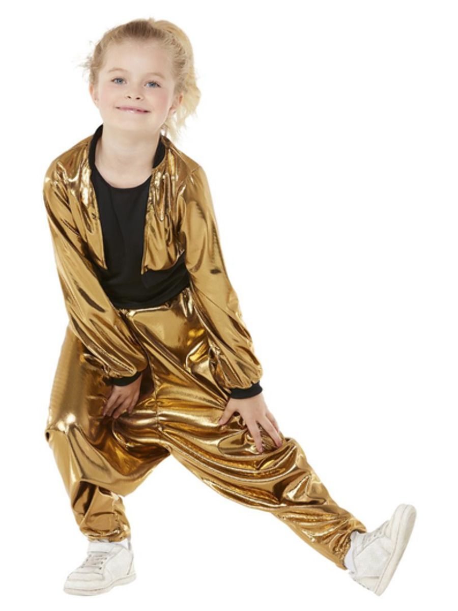 80s Hammertime Child Rapper Gold MC Hammer Costume_3