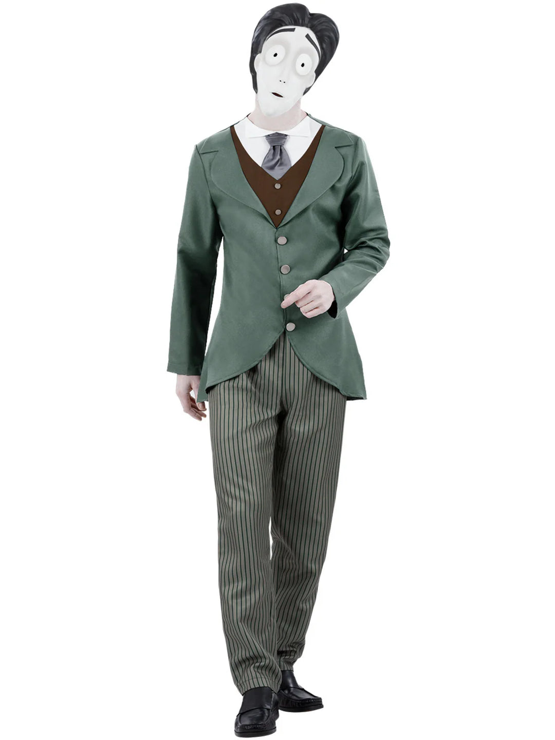 Corpse Bride Victor Van Dort Groom Costume and Mask Adult Tim Burton