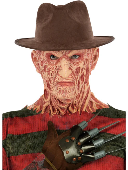 A Nightmare On Elm Street Freddy Krueger Hat Adult Brown